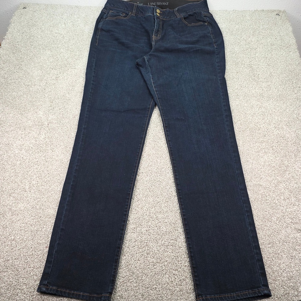 Lane Bryant Tighter Tummy Technology Straight Leg Jeans Dark Wash Size 20 Long